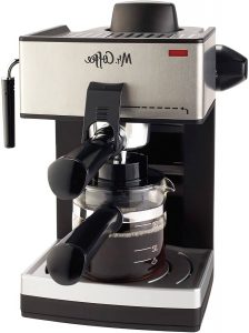 mr coffee 4-Cup Steam Espresso System with Milk Frother