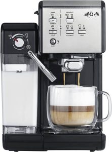 mr coffee One-Touch Espresso Maker and Cappuccino Machine