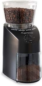 Conical burr coffee grinder capresso infinity